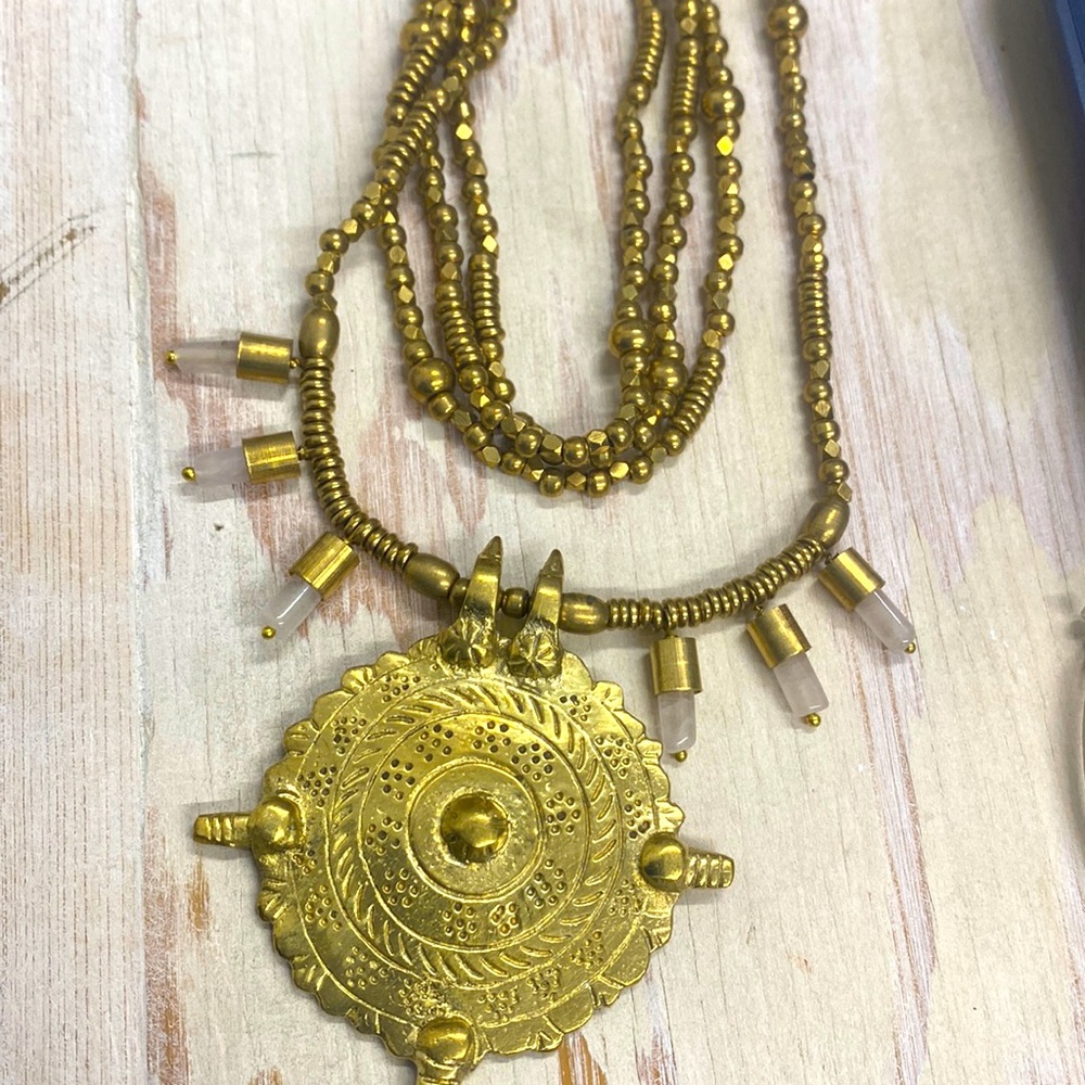 Rose Quartz Medallion